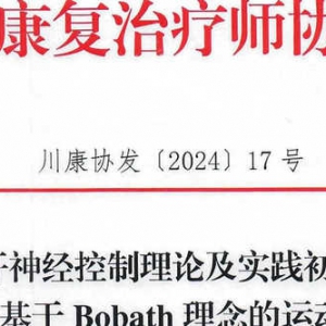 关于召开神经控制理论及实践初级培训班——基于Bobath理念的运动分析（肩胛、上肢及手）的通知 ...